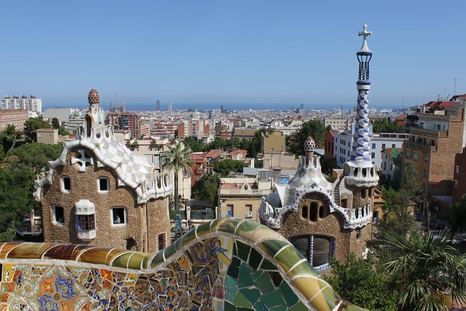 Antoni Gaudi, Parc G&uuml;ell, Barcelona. Foto: Pixabay