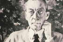 Portret van Rachmaninov