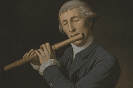 Martin Ferdinand Quadal, Portrait of a Man playing a Flute, 1777, Tate Britain