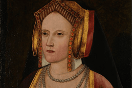 Onbekend, Portret van Catharina van Aragon (detail), ca. 1520, The National Gallery, London