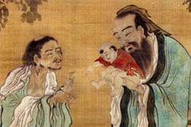 Toegeschreven aan Wang Shugong, Sakyamuni (Buddha), Laozi en Confucius, 1649-1730, British Museum, Londen