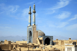 Jame Moskee, 1324, Yazd. Foto Flickr: David Stanley