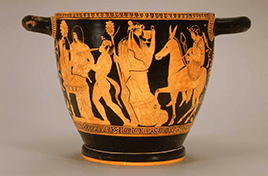Kleophon, Hephaestus komt Hera bevrijden van de troon, ca.430-420 v.Chr., Toledo — Museum of Arts, Toledo