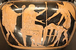 9 Anoniem, Koning Phineus en de Boreaden, roodfigurige krater, ca. 460 v.Chr., Louvre, Parijs