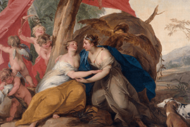 Jacob de Wit, Zeus en Callisto (detail), 1727, Rijksmuseum Amsterdam