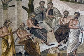 Fresco van Plato's Academie