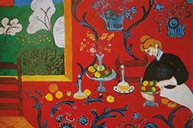 Henri, Matisse, De rode kamer (harmonie in rood), 1908, Hermitage St. Petersburg