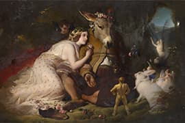Edwin Landseer, Scene from A Midsummer Night's Dream. Titania and Bottom, 1848, National Gallery of Victoria