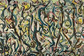Jackson Pollock, Mural, 1943. Beeld: Wikimedia Commons.
