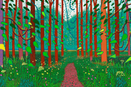 David Hockney, The Arrival of Spring in Woldgate East Yorkshire, 2011.