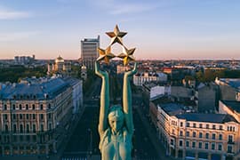 Het Vrijheidsmonument van Riga