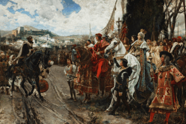 Francisco Pradilla y Ortiz, De overgave van Granada, 1882. Overheidscollectie Spanje.