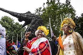 Keti Koti 2024 bij Nationaal Slavernijmonument, Amsterdam.