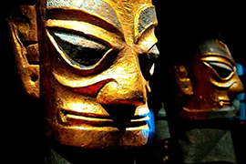 Sanxingdui masker. Foto: Wikimedia (Momo)