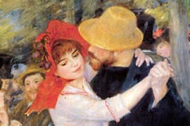 Auguste Renoir (1841-1919),
— Danse à Bougival, 1883. Museum of Fine Arts, Boston