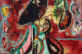 Jackson Pollock, The Moon Woman, 1942. Guggenheim Museum, Venetië