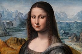 Leerling van Leonardo da Vinci, Mona Lisa or La Joconde, tussen 1503 en 1516. Het Prado, Madrid.