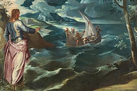 Tintoretto, Christus bij het Meer van Galilea, 1575-80. National Gallery of Art, Washington.