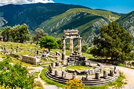 Tempel van Athene, Delfi, Griekenland