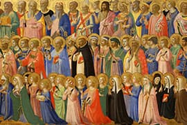 Fra Angelico, Christus verheerlijkt in het hemelse hof, 1423-1424, San Domenico, Fiesole