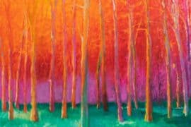 Fenneke Goutbeek, gebaseerd op het origineel van Wolf Kahn, In a Red Space,  1992.