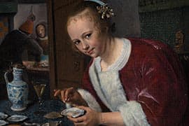 Jan Steen, Het oestereetstertje, 1658-1660, Mauritshuis Den Haag