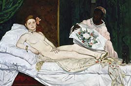 Édouard Manet, Olympia, olieverf op doek, 1863, Musée d’Orsay, Parijs