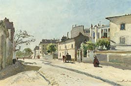 Johan Barthold Jongkind, Rue Nôtre-Dame, Parijs, olieverf op doek, 1866, Rijksmuseum Amsterdam