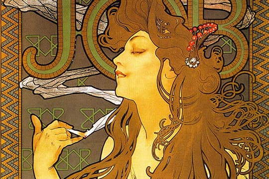 Poster voor 'Job' sigaret papier (1896)