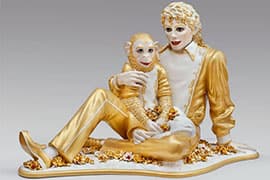 Jeff Koons, Michael Jackson and Bubbles, 1988, SFMoMA, San Francisco