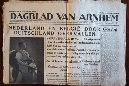 Dagblad van Arnhem 10 mei 1940