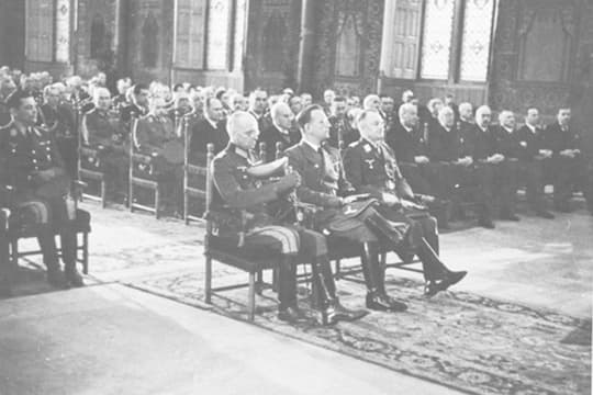 Benoeming Seyss Inquart in de Ridderzaal, 29-5-1940, Collectie NIOD