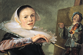 Judith Leyster, Zelfportret (detail), ca. 1630. National Gallery of Art, Washington