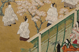 Anoniem, episode van Hoofdstuk 34 (New Herbs) uit de serie ‘The Tale of Genji’, 18e eeuw, Honolulu Museum of Art