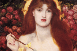 Dante Gabriel Rossetti, Venus Verticordia (detail), 1864-1868, Russell-Cotes Art Gallery and Museum, Bournemouth