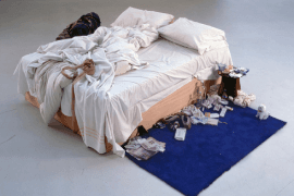 Tracey Emin, My Bed, 1998. Collectie Tate, Londen. C/o Pictoright, Amsterdam, 2025.