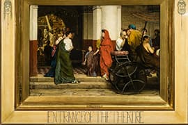 Sir Lawrence Alma-Tadema, The Entrance to a Roman Theatre, 1866.