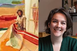 L: Helen Frankenthaler/R: Wieke van de Sande