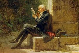 Carl Spitzweg, De filosoof (1808 - 1885).
