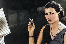 Peggy Guggenheim, 1940. Guggenheim Modern Art Gallery, Parijs (Foto: Rogi Andre)