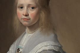 Johannes Verspronck, Portret van een meisje in blauw, 1641. Rijksmuseum, Amsterdam