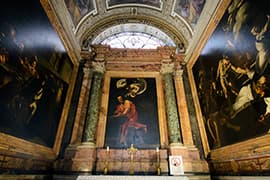 Contarelli kapel, Caravaggio, rond 1600. San Luigi dei Francesi, Rome