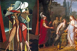 L: Giorgio de Chirico, Hector and Andromache, 1912/