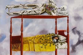 Frida Kahlo, De droom (Het bed), 1940