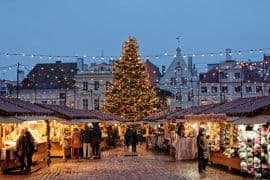 De kerstmarkt in Tallinn