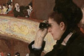 Mary Cassatt, In the loge, 1878. Museum of Fine Arts, Boston